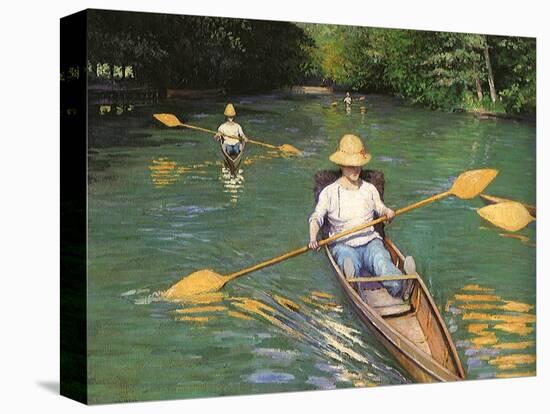 Men Sculling, 1877-Gustave Caillebotte-Premier Image Canvas