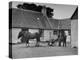 Men Standing Near Horse-Drawn Farming Equipment-null-Premier Image Canvas