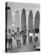 Men Surfing at Waikiki Club-null-Premier Image Canvas