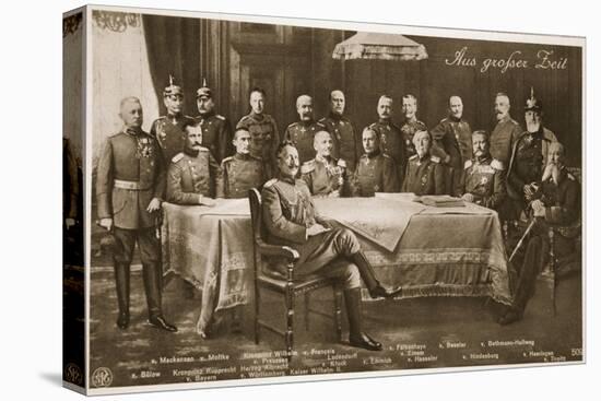 Men Who Have Mobilised the German Nation: the Kaiser and His Chief Military-German photographer-Premier Image Canvas