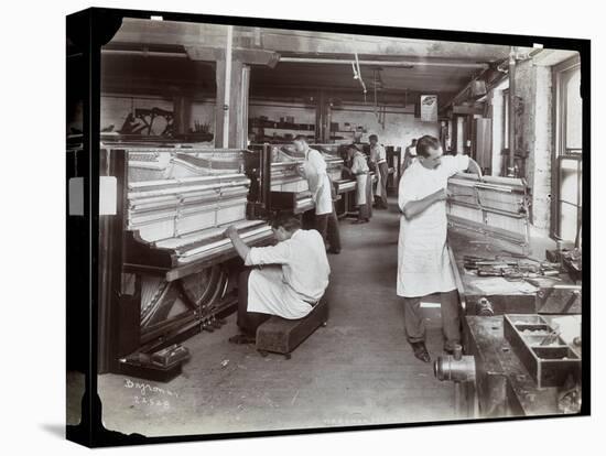 Men Working in the Hardman, Peck and Co. Piano Factory, New York, 1907-Byron Company-Premier Image Canvas