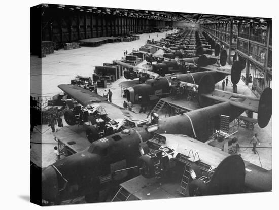 Men Working on Consolidated Aircrafts-Dmitri Kessel-Premier Image Canvas