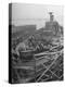 Men Working on the Liberty Ship in the Kaiser Shipyard-Hansel Mieth-Premier Image Canvas