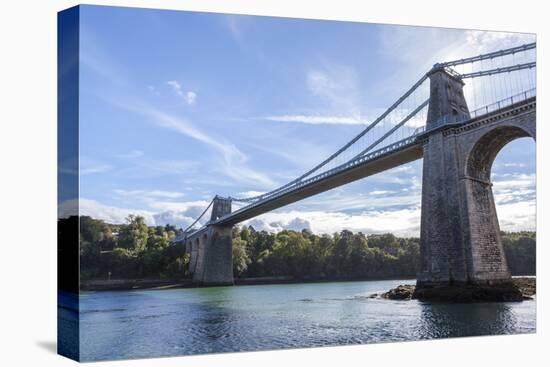 Menai Bridge Spanning the Menai Strait, Anglesey, Wales, United Kingdom, Europe-Charlie Harding-Premier Image Canvas