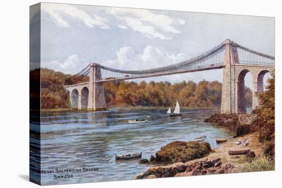 Menai Suspension Bridge, Bangor-Alfred Robert Quinton-Premier Image Canvas