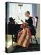 Mending the Flag-Norman Rockwell-Premier Image Canvas
