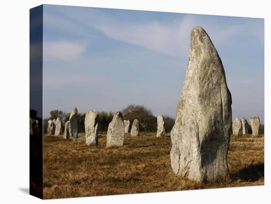 Menec Menhirs in Carnac, Morbihan, Brittany, France, Europe-null-Premier Image Canvas