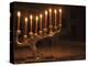 Menorah with Candles, Lit for Chanukah, Bellevue, Washington, USA-Merrill Images-Premier Image Canvas