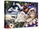 Meowy Christmas 2-Jenny Newland-Premier Image Canvas