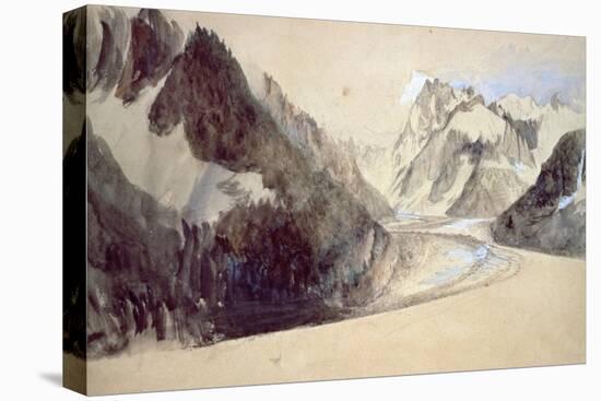 Mer De Glace, Chamonix, 1849-John Ruskin-Premier Image Canvas