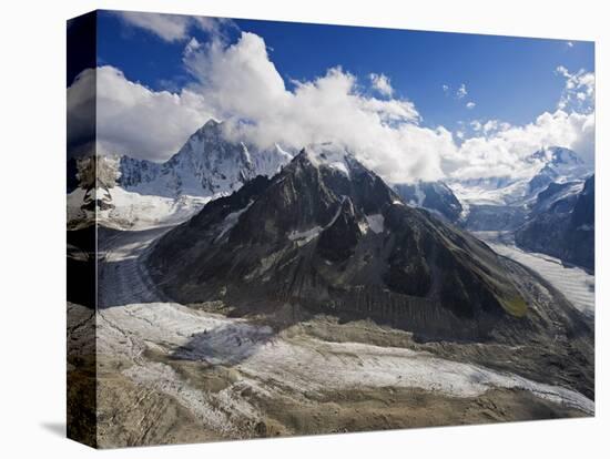 Mer De Glace Glacier, Mont Blanc Range, Chamonix, French Alps, France, Europe-Christian Kober-Premier Image Canvas