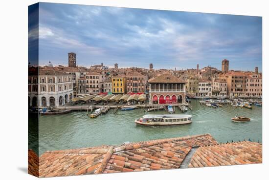 Mercati di Rialto (Rialto market) & Grand Canal, Venice, Italy-Jon Arnold-Premier Image Canvas