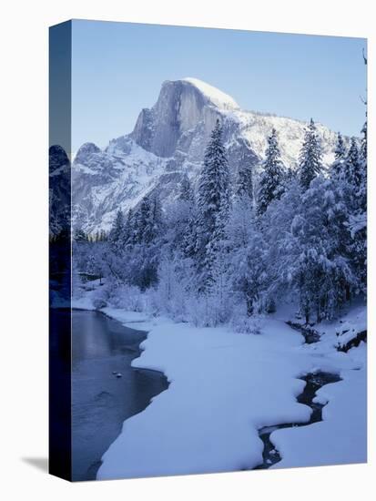 Merced River and Half Dome in Winter-James Randklev-Premier Image Canvas