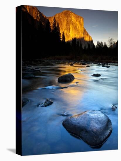 Merced River Beneath El Capitan in Yosemite National Park, California-Ian Shive-Premier Image Canvas