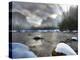 Merced River, El Capitan in Background, Yosemite, California, USA-Tom Norring-Premier Image Canvas