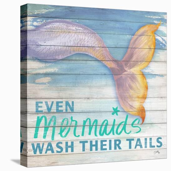 Mermaid Bath II-Elizabeth Medley-Stretched Canvas
