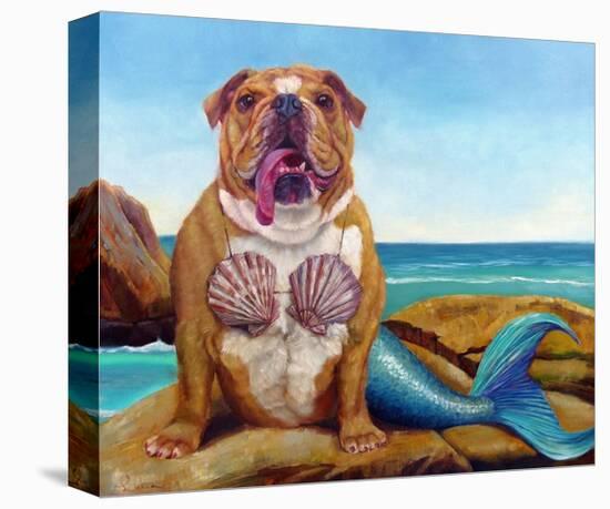 Mermaid Dog-Lucia Heffernan-Stretched Canvas