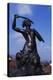 Mermaid Statue, Symbol of Warsaw Since 1855, Bronze Sculpture by Konstanty Hegel, Warsaw, Poland-null-Premier Image Canvas