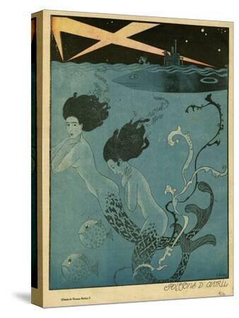 Mermaids And U Boats Giclee Print Georges Barbier Art Com