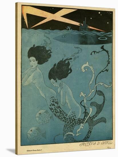 Mermaids and U-Boats-Georges Barbier-Premier Image Canvas