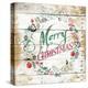 Merry Christmas Wreath-Jace Grey-Stretched Canvas