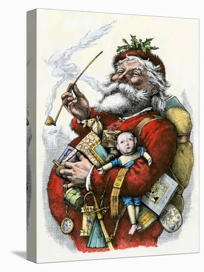 Merry Old Santa Claus, 1880s-null-Premier Image Canvas