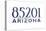 Mesa, Arizona - 85201 Zip Code (Blue)-Lantern Press-Stretched Canvas