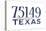 Mesquite, Texas - 75149 Zip Code (Blue)-Lantern Press-Stretched Canvas