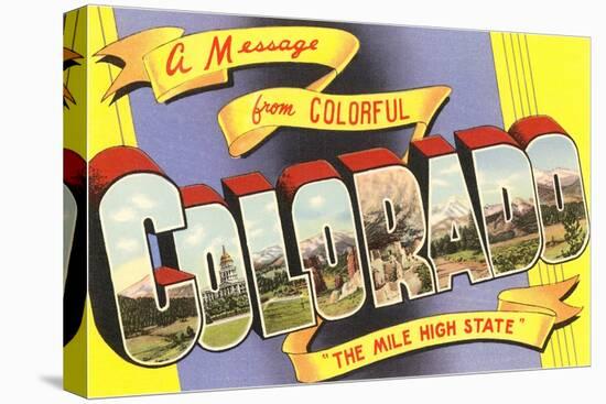 Message from Colorful Colorado-null-Stretched Canvas