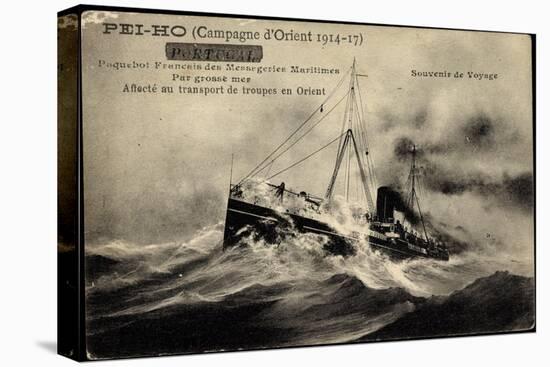 Messageries Maritimes, Paquebot, Pei Ho, Orient 1917-null-Premier Image Canvas