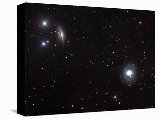 Messier 77 (NGC 1068), and NGC 1055 are Both Spiral Galaxies Located in the Constellation Cetus-Stocktrek Images-Premier Image Canvas