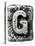 Metal Alloy Alphabet Letter G-donatas1205-Stretched Canvas