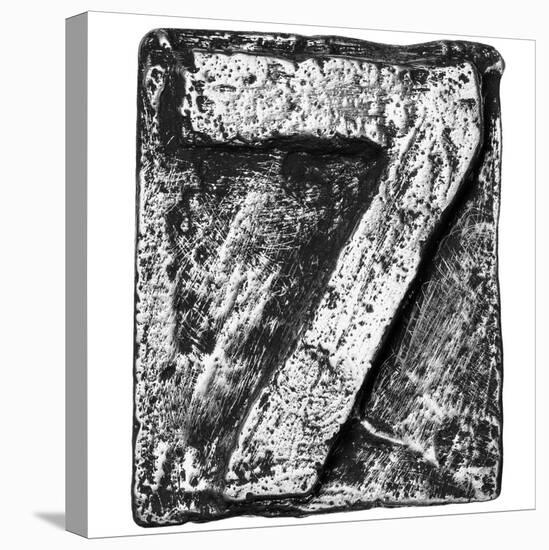 Metal Alloy Alphabet Number 7-donatas1205-Stretched Canvas