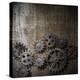 Metal Background With Rusty Gears And Cogs-Andrey_Kuzmin-Stretched Canvas