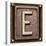 Metal Button Alphabet Letter E-donatas1205-Stretched Canvas