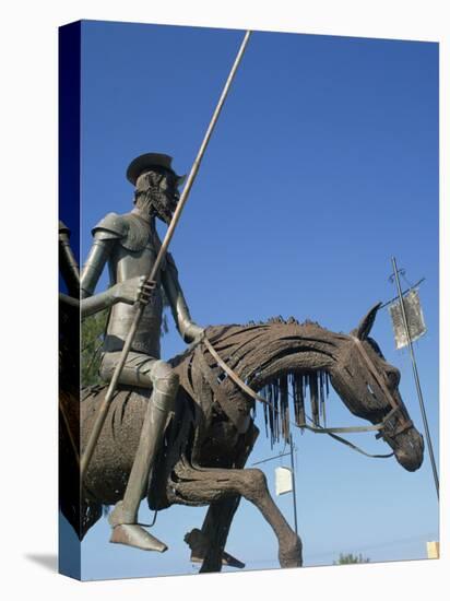 Metal Statue of Don Quixote on His Horse in Caradero, Cuba, West Indies, Caribbean, Central America-Richardson Rolf-Premier Image Canvas