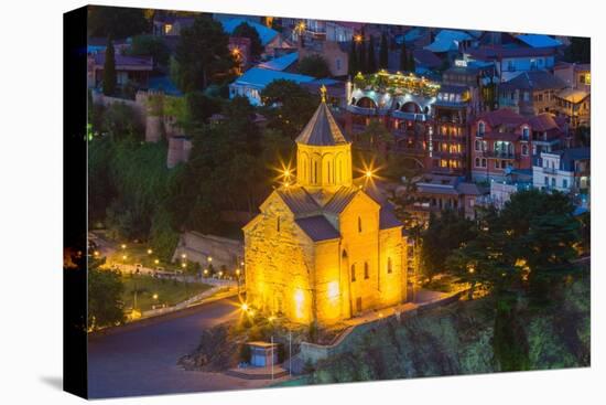 Metekhi St. Virgin Church at twilight, Tbilisi-Jan Miracky-Premier Image Canvas