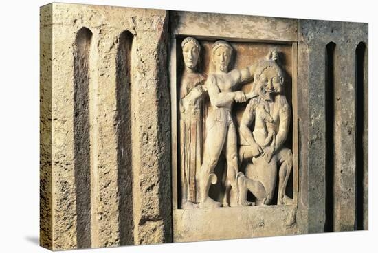 Metope Depicting Perseus Slaying Medusa, from Selinunte, Sicily, Italy-null-Premier Image Canvas