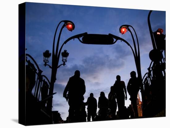 Metro Entrance, Montmartre, Paris, France-Neil Farrin-Premier Image Canvas