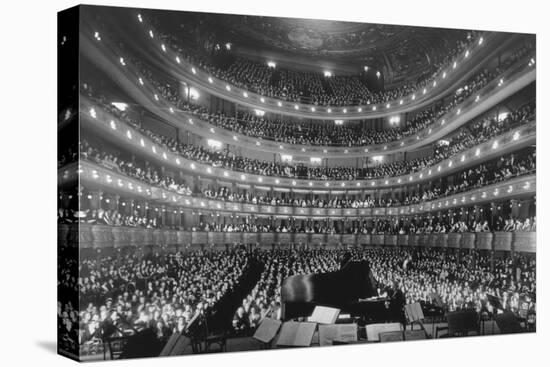 Metropolitan Opera House During a Concert by Pianist Josef Hoffmann, Nov-null-Stretched Canvas