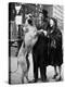 Metropolitan Opera's Helden Tenor Lauritz Melchior with Wife, Petting His Great Dane Dog on Street-Nina Leen-Premier Image Canvas