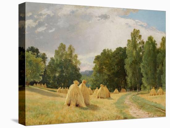 Meules De Foin a Preobrajenskoie, Russie  (Haystacks, Preobrazhenskoe) Peinture D' Ivan Chichkine-Ivan Ivanovich Shishkin-Premier Image Canvas