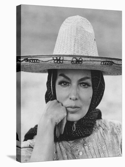 Mexican Actress Maria Felix on Set New Picture "Juana Gallo"-Allan Grant-Premier Image Canvas