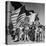 Mexican Farm Workers Waving American and Mexican Flags-J^ R^ Eyerman-Premier Image Canvas