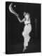 Mexican Jai Alai Player Segundo Jumping to Reach Pelota in Game at Hippodrome-Gjon Mili-Premier Image Canvas