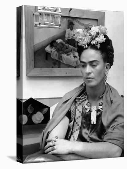 Mexican Painter Frida Kahlo (1907-1954) 1948-null-Stretched Canvas