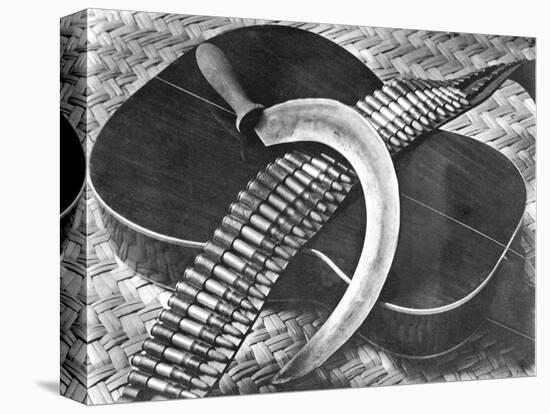 Mexican Revolution: Guitar, Sickle and Ammunition Belt, Mexico City, 1927-Tina Modotti-Premier Image Canvas