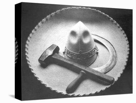 Mexican Revolution: Sombrero with Hammer and Sickle, Mexico City, 1927-Tina Modotti-Premier Image Canvas