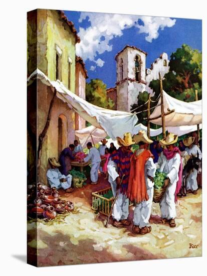 "Mexican Village Market,"June 1, 1938-G. Kay-Premier Image Canvas