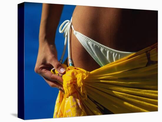 Mexican Woman with Swimwear-Mitch Diamond-Premier Image Canvas